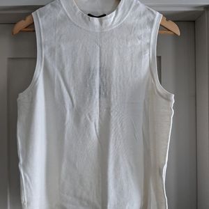 White Muscle Tank Cashmere NWT